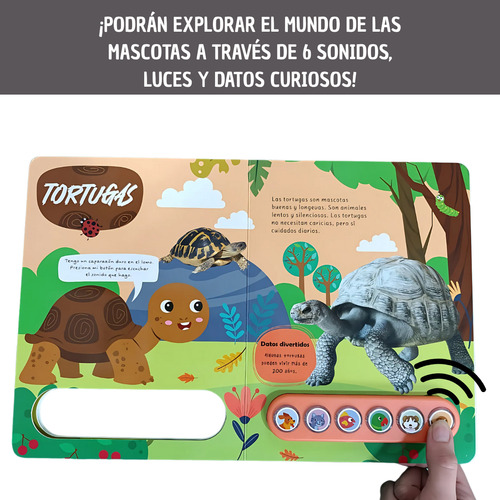 Combo 2 Libros 6 Sonidos Y Luz Animales De Granja Y Mascotas