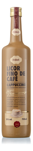 Licor Fino De Café Cappuccino 750ml Schluck Blumenau