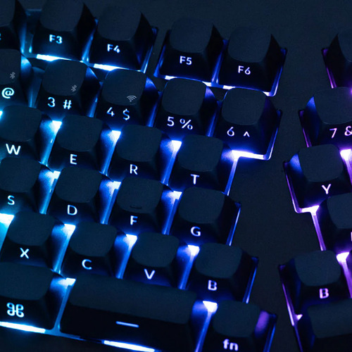 Teclado Mecanico Keychron Q10 Max (q10mm1) 75% , 89 Keys , Full Ensamble , Knob , Bluetooth / 2.4ghz / Cableado , Switch Gateron Jupiter Red , Ingles Us , Color Black Carbon
