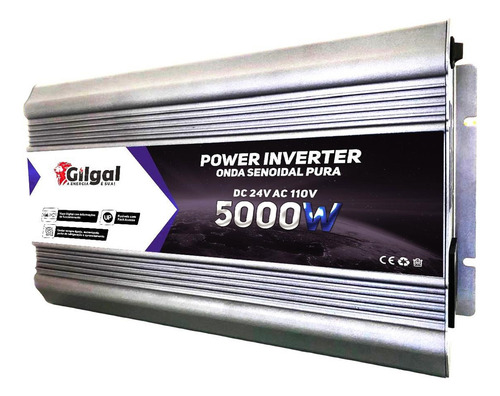 Inversor 5000w 24v Para 110v Onda Senoidal Pura Pico 10000w
