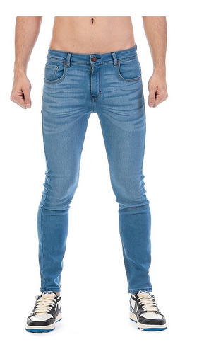 Imagen 3 de 7 de Jeans Pantalón De Mezclilla Caballero Skinny Stone Tiger