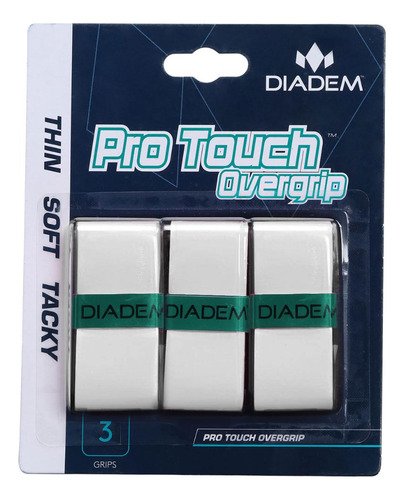 Overgrip Diadem Pro Touch Com 03 Unidades Branco