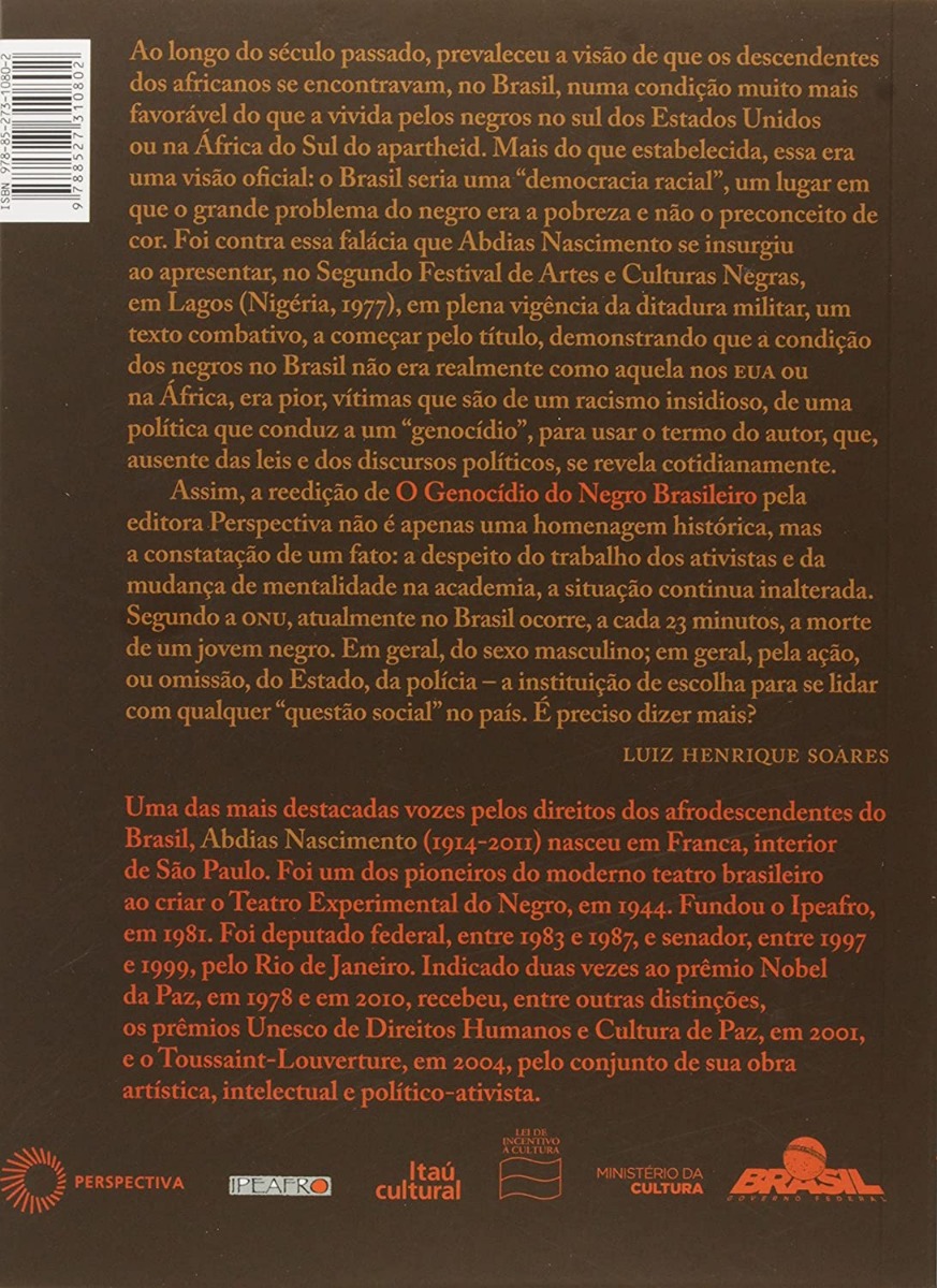 O Genocidio Do Negro Brasileiro O Genocídio Do Negro Brasileiro: Processo De Um Racismo Masc | Mercado