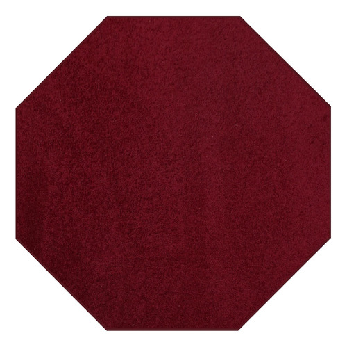 Alfombra Octagonal Burdeos 2.13 Metros Apta Para Mascotas