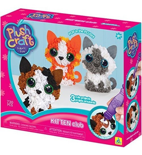 The Orb Factory Plushcraft Kitten Club 3d Soft Craft