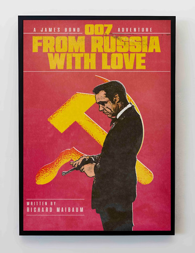 Cuadro 33x48cm Poster 007 From Russia With Love James Bond