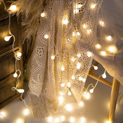 ( Cadena De Carga De Batería 100led Luz De Hadas Decoración
