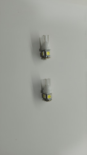 Lampara T10 Led Ceramica Luz De Posicion Led Piojito X 2 24v W5w Blanco Blanco Frío