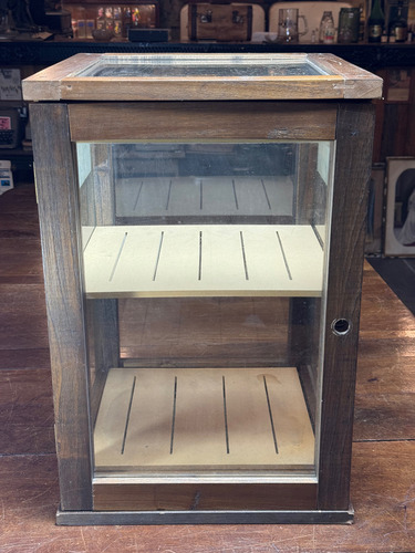 Vitrina Exhibidor De Madera Humidor Cigarros Habanos Marrón (Usado)