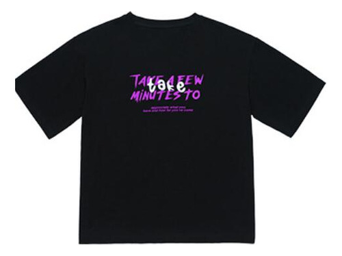 Camiseta Rosa De Kpop Hip Hop Para Niños, Top Holgado