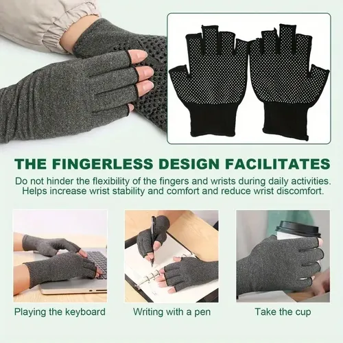 2 Guantes De Compresión Túnel Carpiano Calman Dolor Artritis