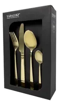 Comprar Set De Cubiertos X 16 Piezas Dorado Cutlery - Ichimatsu
