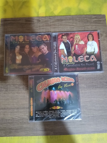 Banda Moleca 100 Vergonha E Forró Calango Aceso.3,cds