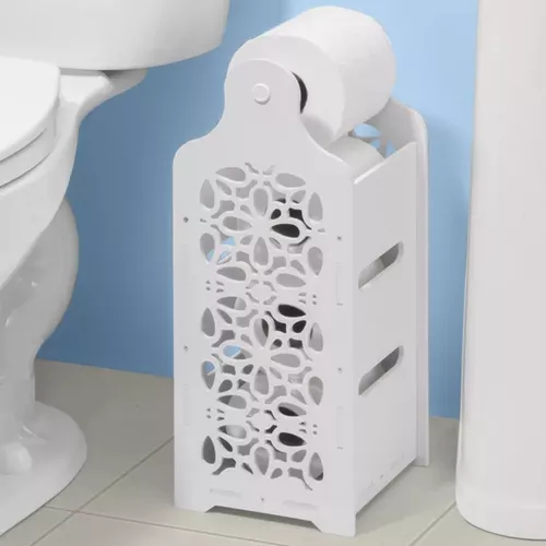 Porta Rollo Wc Organizador Papel De Baño Higiénico Sanitario