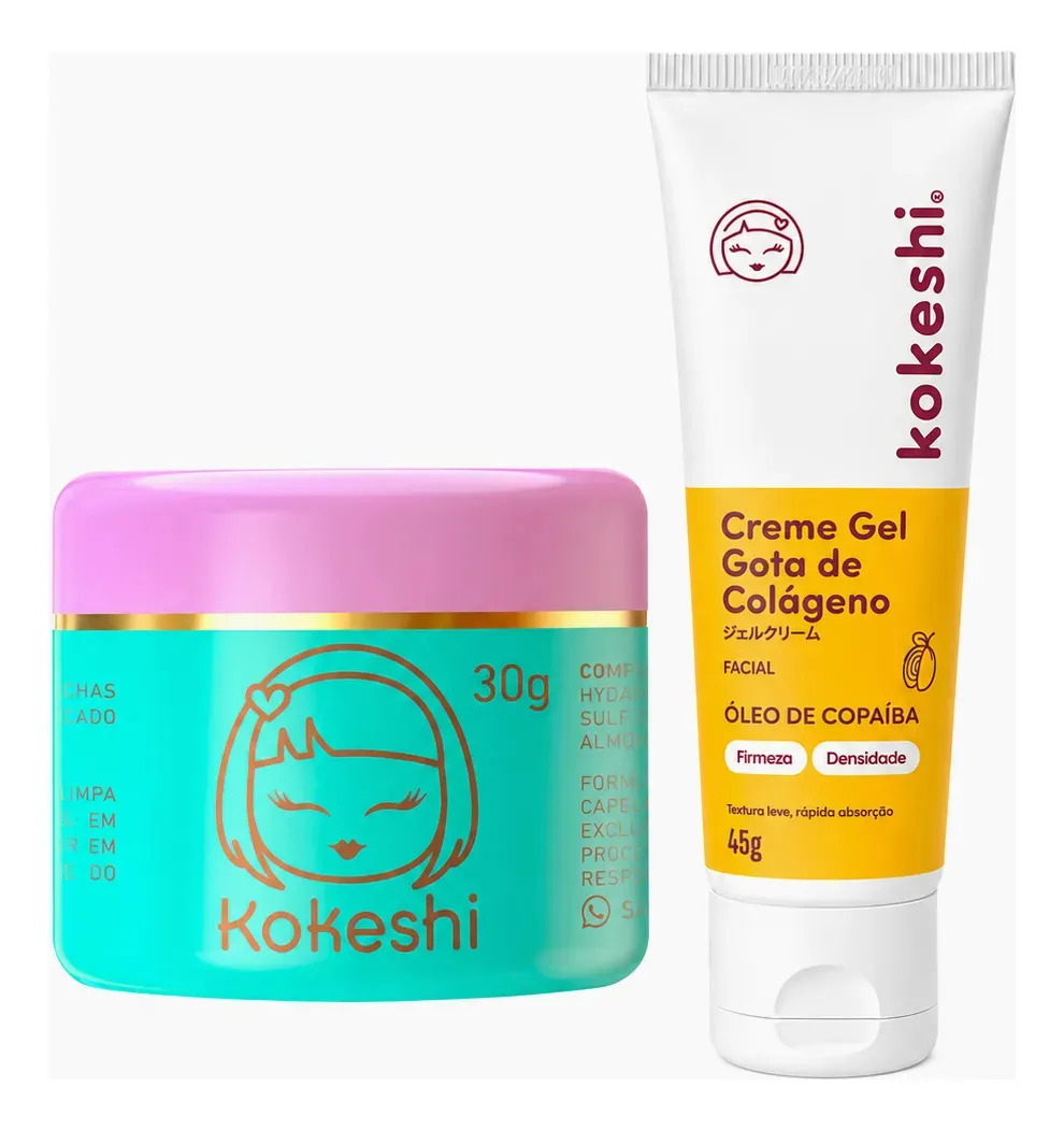 Kit Gota De Colágeno Pele De Porcelana Kokeshi Hidratação
