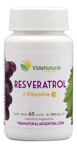 Resveratrol + Vitamina C Vida Natural 60 Comp.