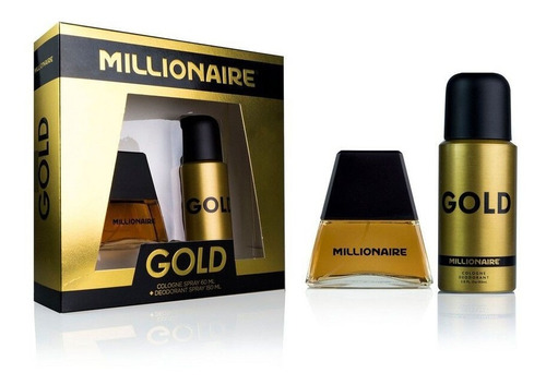 Millionaire Gold 60 Ml. + Desodorante Spray 150 Ml.