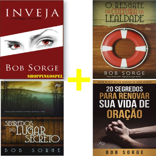 Imagem 1 de 5 de Kit 4 Livros Bob Sorge O Segredo Do Lugar Secreto E Mais