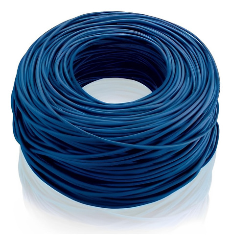 Cabo De Rede 4 Pares Cat5e Azul 100 Mts Cftv Net Rolo Ed234