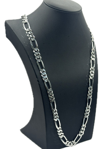 Cordão Grumet 3x1 + Pulseira Prata 925 Fech Gaveta 80cm 10mm Prateado