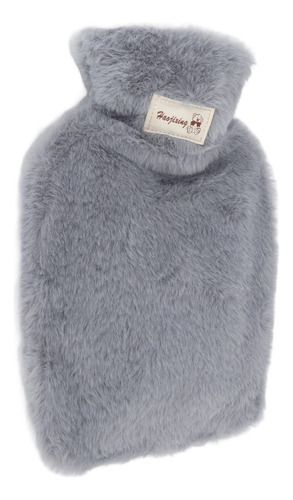 Bolsa De Peluche Gris Para Manos Con Agua Caliente, 1000 Ml,