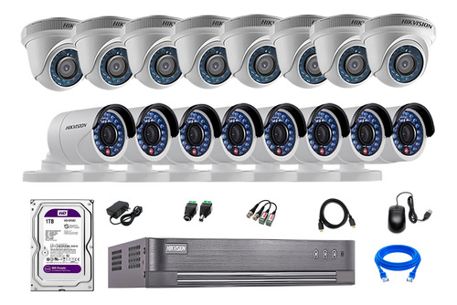 Cámaras Seguridad Kit 16 Hd 720p + Disco 1tb Vigilancia P2p