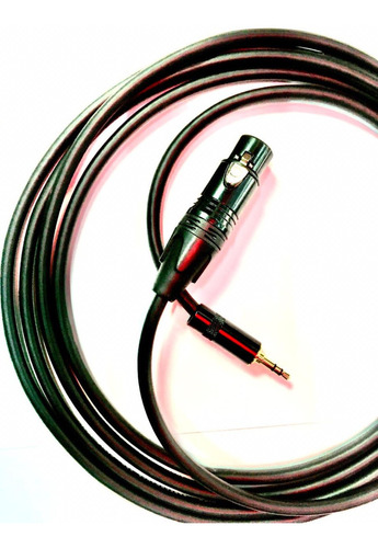 Imagen 1 de 4 de Cable Auxiliar Plug Trs 3.5 A Xlr Hembra 4 Metros