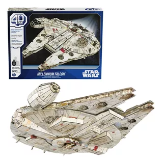 Star Wars Halcon Milenario Rompecabezas 4d Millenium Falcon