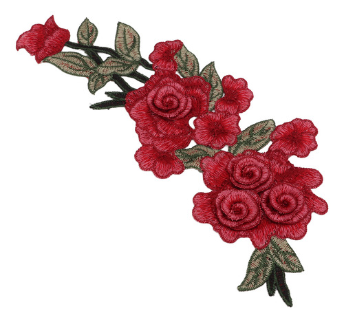 Parches De Costura Bordados A Mano Con Estampado De Flores R