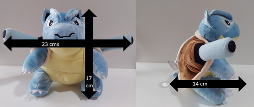 Peluche Pokemon Varios Modelos Anime Mediano Blastoise - Pokemon - Peluche - 17 Cm (Usado)
