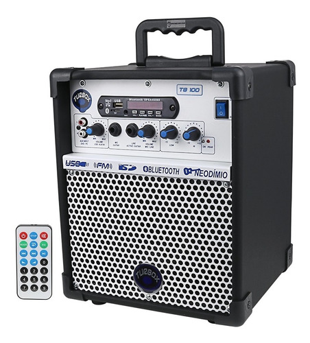 Caixa De Som Bluetooth Amplificada Multiuso Guitarra Violao