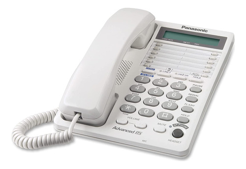 Panasonic Kx-ts208w 2-line Integrated Phone System, White