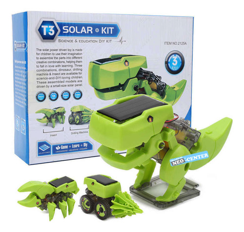 Robot Solar Kit 3 En 1 Dinobot C 6 7 13 - Armables