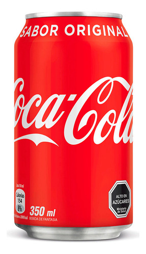 Coca-cola Sabor Original En Lata 350cc