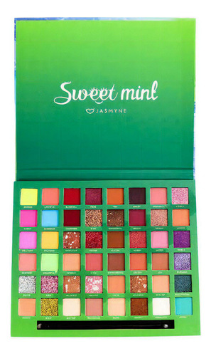 Paleta De Sombra 48 Cores Sweet Mint Jasmyne Js07013