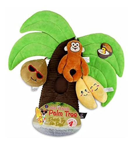 Bow Wow Pet Dog Toy, Palm Tree Hide & Seek, 10 Pulgadas (mod