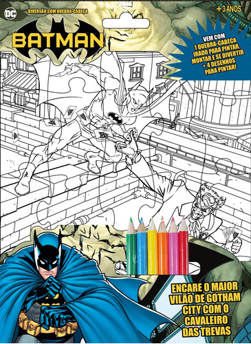 Batman - Diversão com quebra-cabeça, de On Line a. Editora IBC - Instituto Brasileiro de Cultura Ltda, capa mole em português, 2018