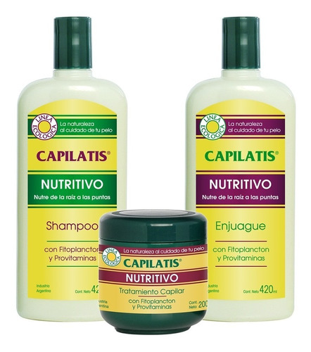 Nutritivo Capilatis Shampoo Enjuague Tratamiento