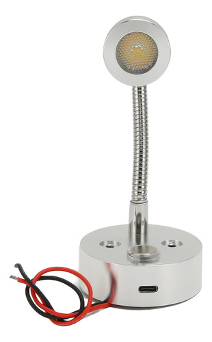 Cabecera Led Para Lectura Rv, Usb Tipo C, 3 Temperaturas De