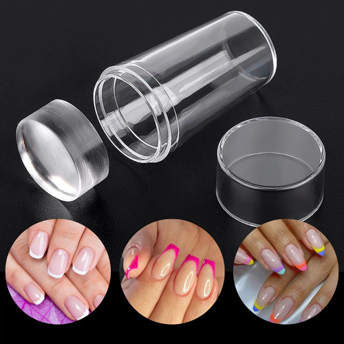Carimbo De Unha Francesinha Silicone Transparente Nailart