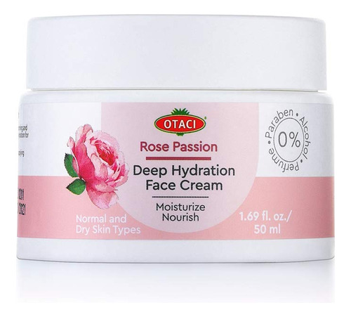 Otaci Rose Passion - Crema Facial De Hidratacion Profunda, L