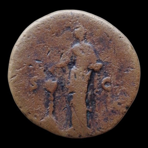 Moneda Imperio Romano. Sestercio De Faustina I