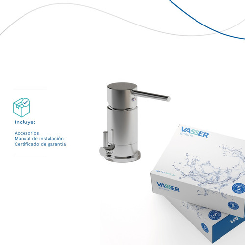 Griferia Baño Vasser Lyra Monocomando Cromado Bidet Metal