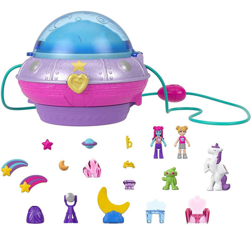 Polly Pocket, Compacto Castillo Espacial, Set De Juego Para 