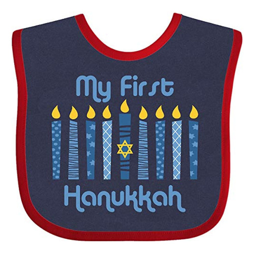 Baberos Para Bebé Inktastic 1st Hanukkah Candles Baby Bib Na