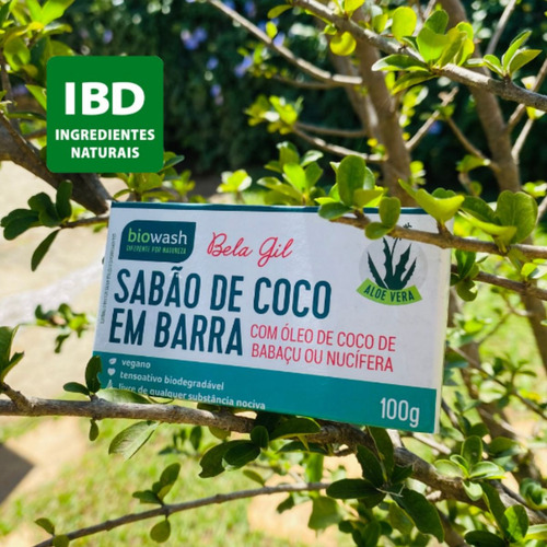 Kit 5x Sabão De Coco Em Barra Pedra Vegetal Vegano Natural