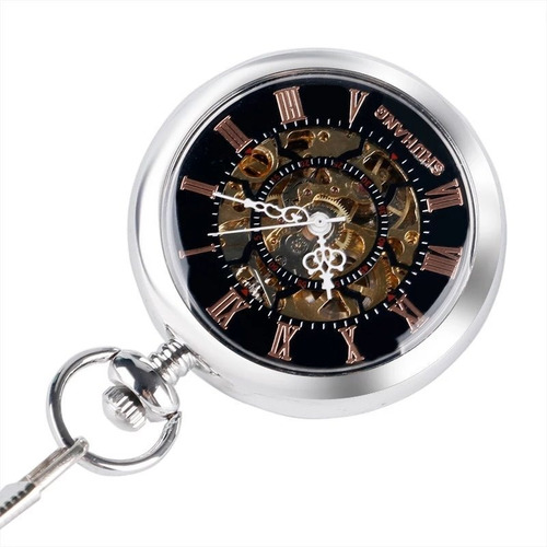 Reloj De Bolsillo Mecanico A Cuerda 3143