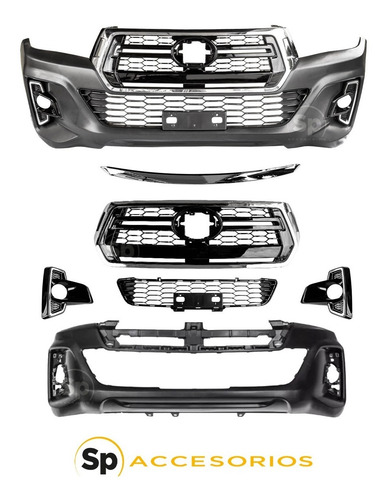 Imagen 2 de 7 de Body Kit De Conversión Para Hilux Revo 2016 A Rocco 2022