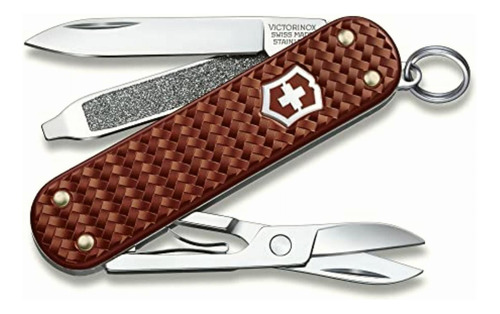 Victorinox Navaja Classic Precious Alox, Hazel Brown, 5 Usos