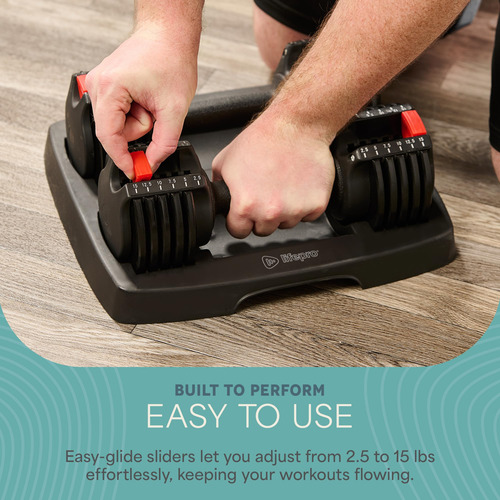 Lifepro Juego De Mancuernas Ajustables 5 En 1, Ajuste Rapido